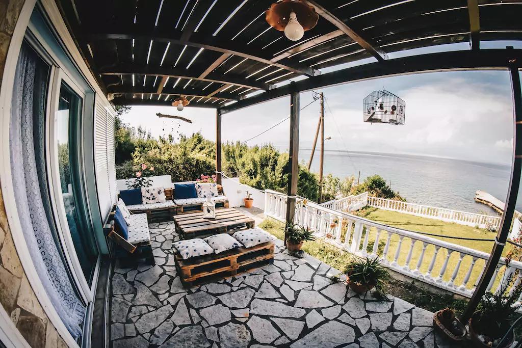 Villa Galanis By The Sea Niforeika Exterior foto